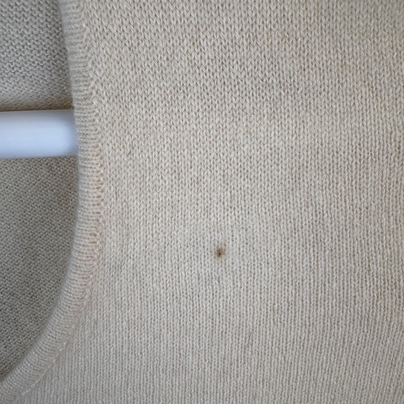 L.A.M.B. Gwen Stefani Cashmere Cut Out Ivory Sweater - Picture 2 of 7